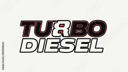 Turbo Diesel Logo - Performance Engine Emblem logotypelogoicon.