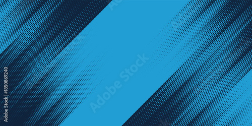 Dots halftone white and blue color pattern gradient grunge texture background. Dots pop art comics sport style vector illustration. Abstract speed lines style blue color halftone blue simple good art