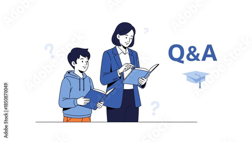 educational Q & A session with students and teacher engaging in learning