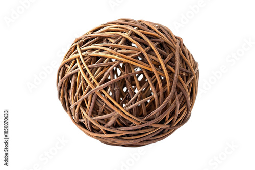 Wicker ball woven texture