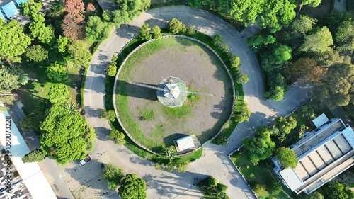 izmir historical parachute tower - izmir drone shooting and symbolic parachute tower