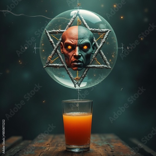 fictional and artistic visuals, material, model