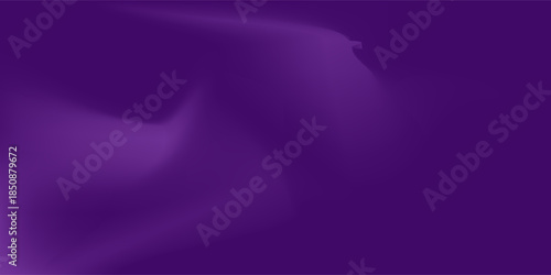 Light purple wave abstract background. Gradient. The surface texture of the fabric is firm. Dark colored background with space for design. Plum eggplant color