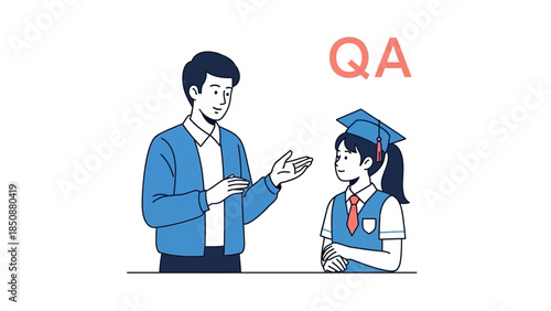 Educational Interaction Between Teacher and Student With QA Text in a Classroom Setting