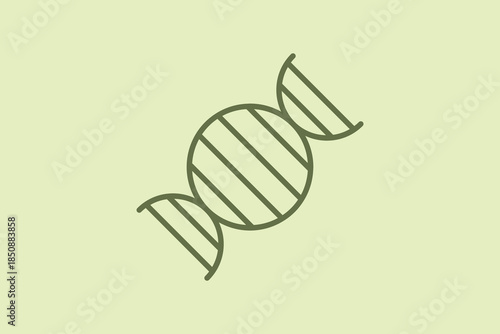 DNA icon. Suitable for medical projects. Line icon, perfect for UI, mobile apps, websites, presentations, and infographics. Fully editable and optimized for digital and print use