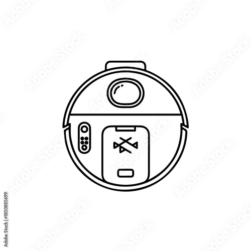 Modern round robot vacuum