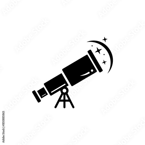 Stargazing with telescope