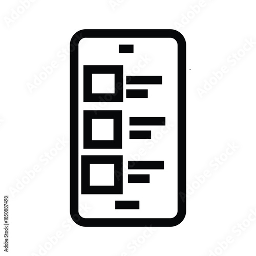 Checklist on Smartphone Screen