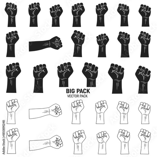 Black Lives Matter Fist Collection - Symbol of Solidarity and Resistance.