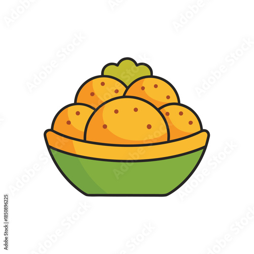 Bowl of tasty round food