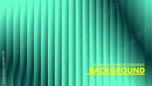 High-quality digital illustration of a teal geometric pattern with rhythmic diagonal ridges, perfect for modern tech-themed presentations and wallpapers