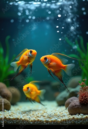 Vibrant Tropical Fish Tank Maintenance Underwater Wonders Aquarist Hobby Enthusiast