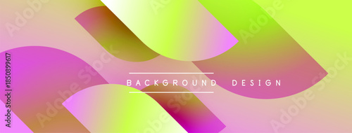 Abstract gradients overlap, creating dynamic visual effect. Pink, yellow, purple hues blend smoothly. Text reads background design.