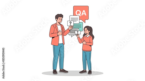 Interaction Between a Mentor and a Young Student During a Question and Answer Session in an