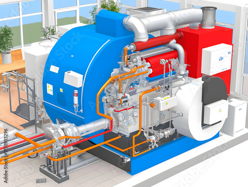 Underground Industrial Building Boiler System Managed by HVAC Professionals