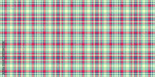 Group vector texture check, newborn seamless fabric textile. Hippy plaid tartan pattern background in light and teal colors.
