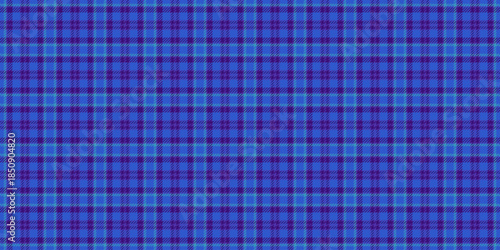 Motif background check pattern, halloween seamless texture vector. 1960s plaid tartan fabric textile in blue and violet colors.