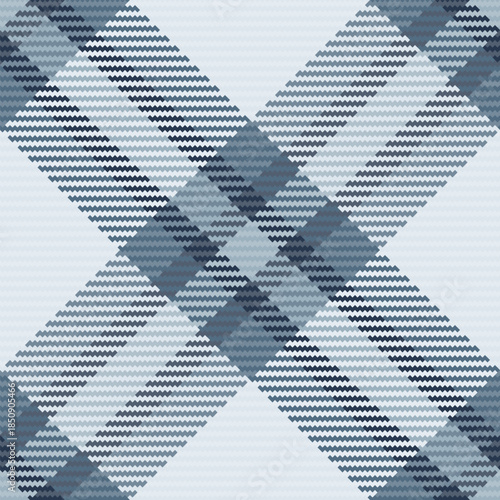 Thin fabric textile seamless, silky texture background vector. Glamour pattern check plaid tartan in white and pastel colors.