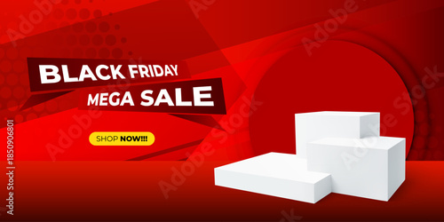 Banner Black Friday Design Sale Promotion Advertising Template Vector EPS