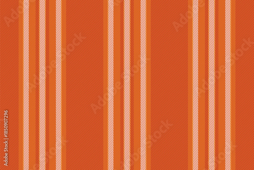 Oerry christmas vertical textile lines, mustard vector background stripe. Himplicity seamless fabric texture pattern in orange and linen colors.