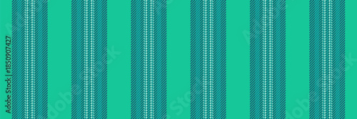 Minimal texture pattern background, femininity seamless stripe fabric. Outfit vertical textile vector lines in teal and cyan colors.