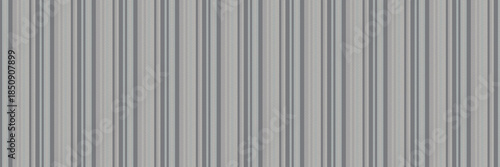 Path textile texture background, customize vertical fabric stripe. Valentine pattern lines vector seamless in gray quill and white colors.