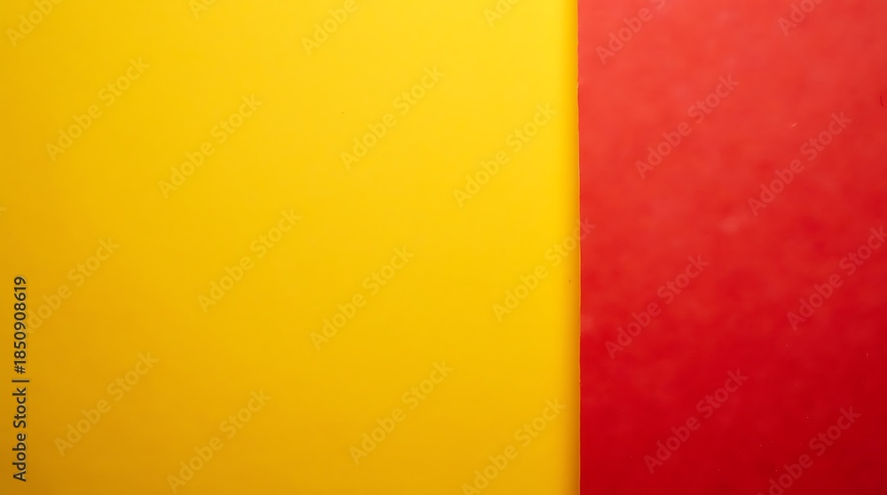 Fototapeta premium Diagonal Red and Yellow Paper Layers with Bold Contrast