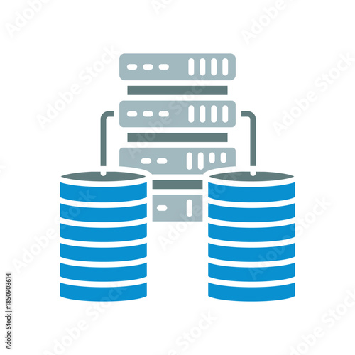 raid setup black line icon. Vector isolated element