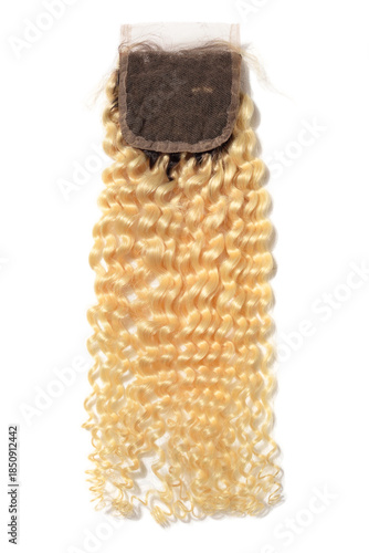 kinky curly black to blonde human hari weaves lace closure