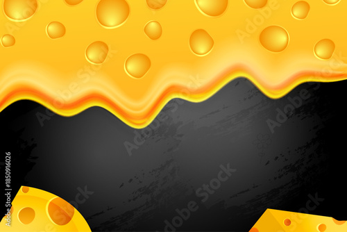 Smooth yellow and orange gradient illustration depicting a melted cheese texture