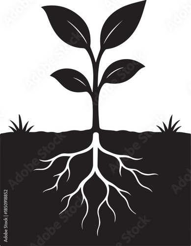 Agricultural soil icon representing fertile farmland, earth layers, and soil quality for farming concepts.