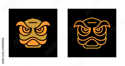 Nian Monster Icon Design