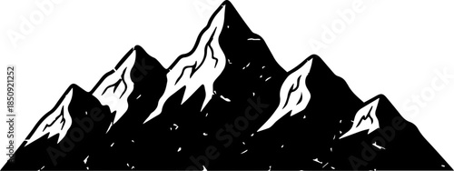 Majestic mountain range silhouette evoking adventure, challenge, and the pursuit of ambitious goals