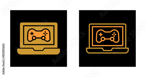 Gaming Laptop Icon Design
