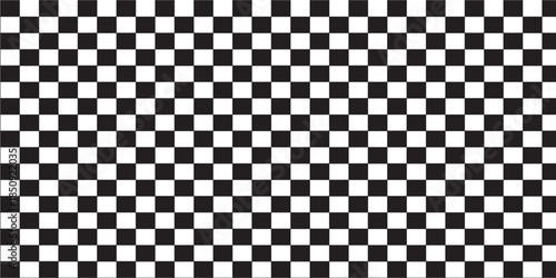 Black and white checkered rectangular frame. Square racing checkerboard pattern. Chessboard geometric pattern. Rally checkerboard pattern. Finish racing frame. Eps 10