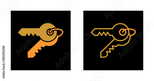 Room Key Icon Design