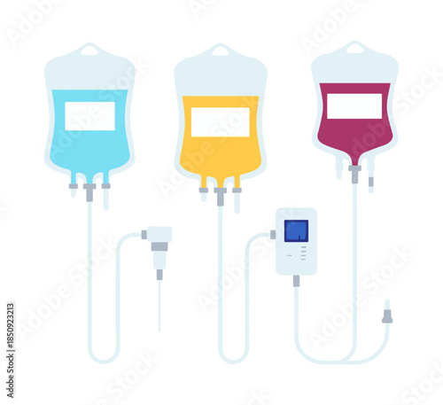 Intravenous drip therapy bags for medical treatment