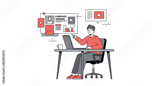 digital marketing strategy with social media analytics and online advertising tools