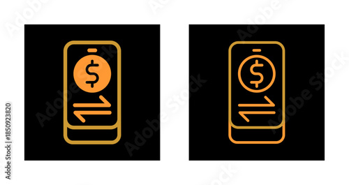 Online Transactions Icon Design