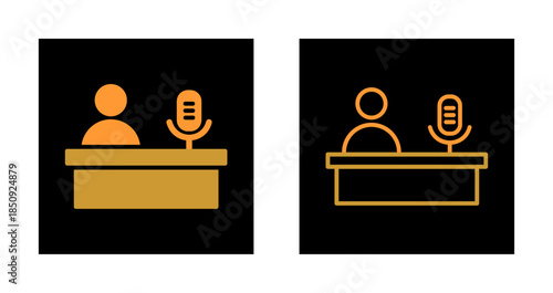 Podcast Hosting Icon Design