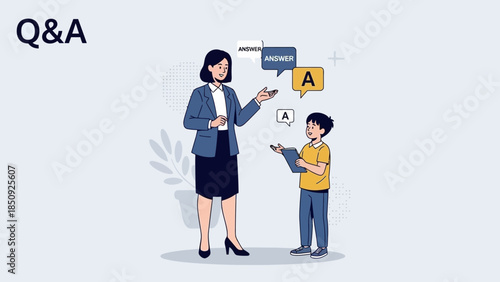 Educational Interaction Between Teacher and Child with Question and Answer Concept in Digital