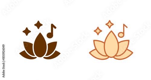 Spa Music Vector Icon