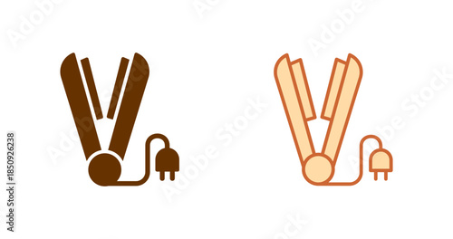 Hair Straightener Vector Icon