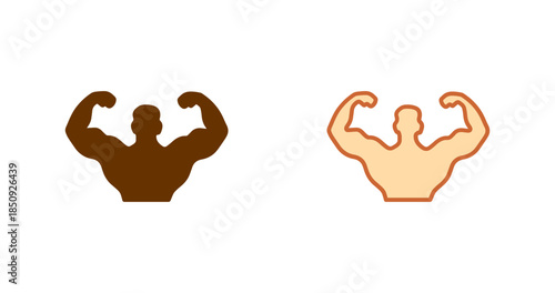 Bodybuilding Vector Icon