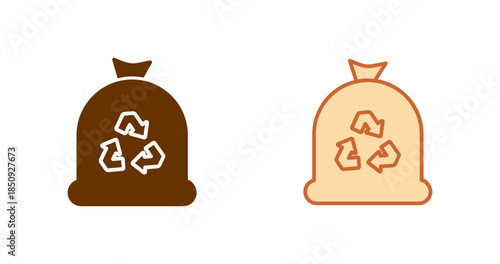 Trash Bag Vector Icon