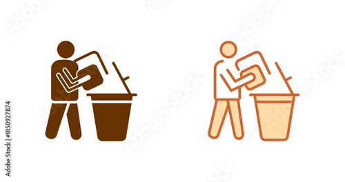 Decluttering Vector Icon