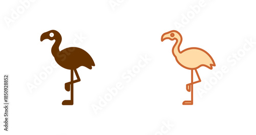 Flamingo Vector Icon