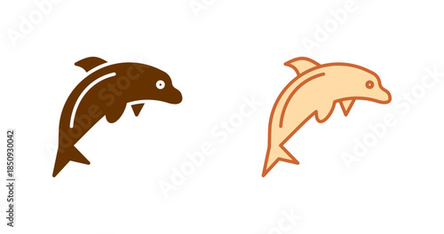 Dolphin Vector Icon