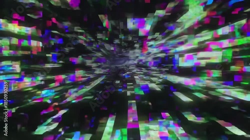 Glitch Art with Distorted Digital Imagery and Data Noise