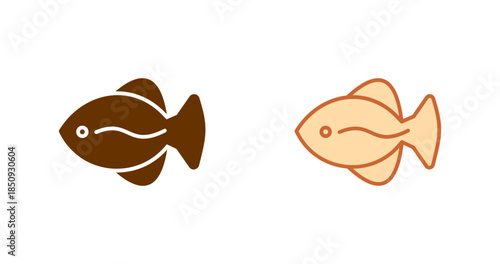 Flounder Vector Icon
